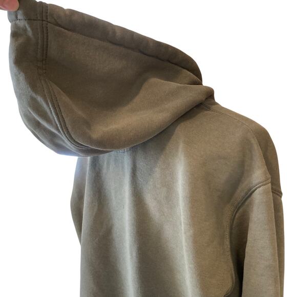 Y2K Carhartt Original Fit Military Green Distressed Thrasher Hoodie Size Medium - Picture 13 of 16